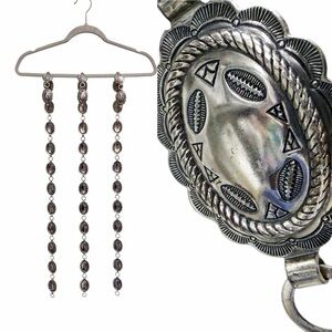 THREE Vintage 1950s Sanford Conchas Belt Silver - 33" each / 3 Belts